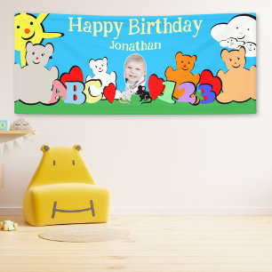 Custom Fun Cute Animals Birthday Party Banner