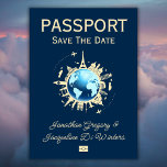 Custom Fun Destination Passport Save The Date Invitation<br><div class="desc">👉 Invite your family and friends to Save The Date to your wedding celebration with this custom passport invitation! This super fun invitation is based on a real passport but with a modern twist. Order yours today! - Simply click to personalise this design 🔥 My promises - This design is...</div>