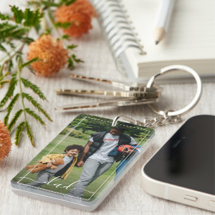 Custom Fun Modern Unique Simple Dad Text Key Ring