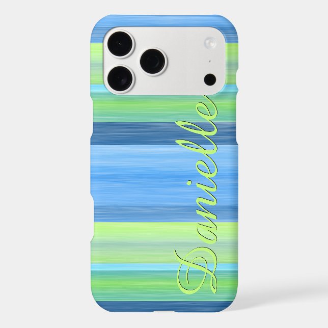 Custom Fun Summer Colourful Chic Stripes Pattern (Back)