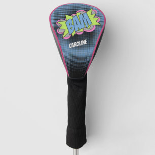Custom Fun Vintage Comic Book Pop Art Style BAM Golf Head Cover