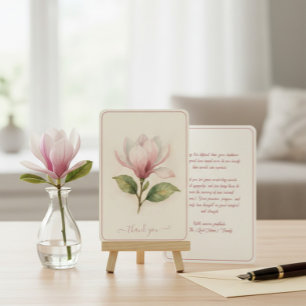 Custom Funeral Thank You Card