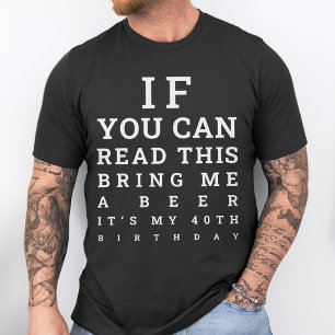 Custom Funny 40th Birthday Turning 40 Drinking T-Shirt