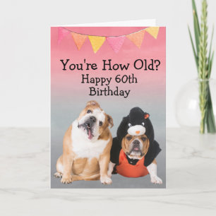 Custom funny 60th birthday from your Bulldog Card