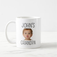 Custom Funny Baby Photo Grandpa Mug | Personalised