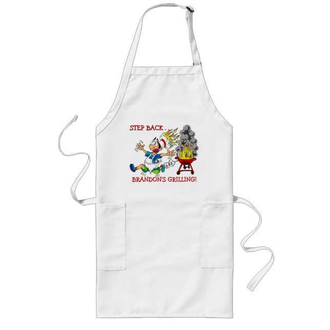 Custom Funny Best BBQ Chef Is Grilling Adult Apron (Front)