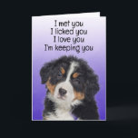 Custom Funny Birthday Card Bernese Mountain Dog<br><div class="desc">Bernese Mountain Dog Funny Birthday Card Customisation options: Change the occasion, who the card is from (your dog's name), who the card is for (eg, Mum, Dad, Nan, Gran, hooman brother or sister, etc.). You can also change the dog's image if you like, font and colour or the background colour....</div>