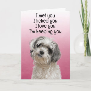 Custom Funny Birthday Card Shih Tzu