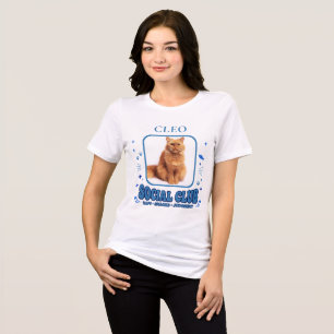 Custom Funny Cat Photo & Name Tri-Blend Shirt