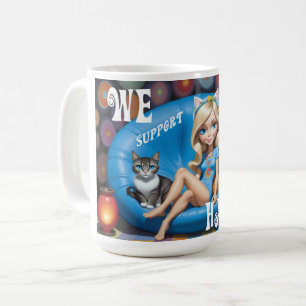Custom Funny Childless Cat Ladies KAMALA 2024  Coffee Mug