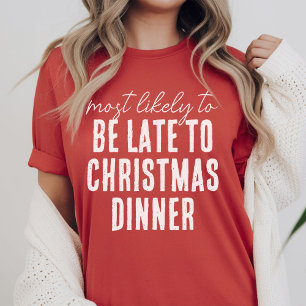 Custom Funny Christmas Matching Most Likely To Tri-Blend Shirt