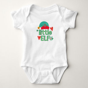 Custom Funny Christmas Santa's Little Elf Toddler Baby Bodysuit