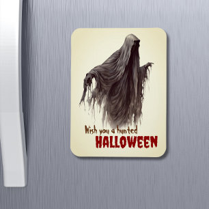 Custom Funny Creepy Spooky Haunted Halloween Magnet