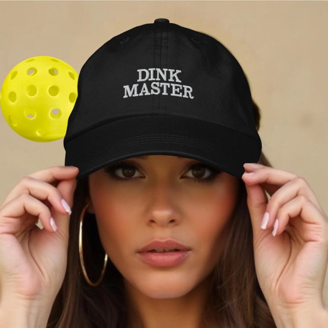 Custom Funny Dink Master Gift Pickleball Players Embroidered Hat (Creator Uploaded)