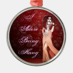 Custom Funny Drag Queen Metal Tree Decoration