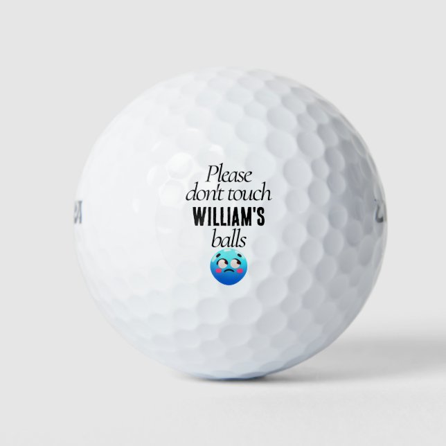 Custom Funny Emoji Lost Golf Balls (Front)