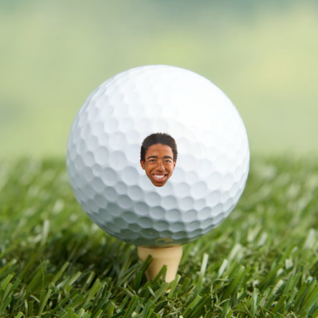 Custom Funny Face Cut Out Photo Kids Golf Balls (Insitu Tee)