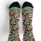 Custom Funny Face Photo All Over Socks Moss Green