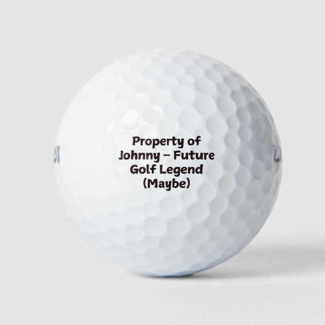 Custom Funny Golf Ball for Every Golfer (Front)