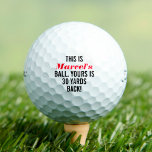Custom Funny  Golf Balls<br><div class="desc">Funny golf balls personalised with your text makes a unique gift for golfers with a sense of humour.</div>