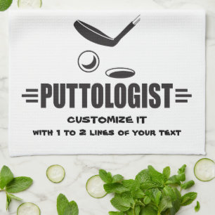 Custom Funny Golf Tea Towel