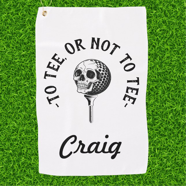 Custom Funny Golfer Quote Simple Golf Towel (Creator Uploaded)