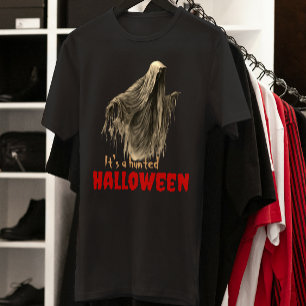 Custom Funny Gothic Horror Red Sepia Ghoul Mens T-Shirt