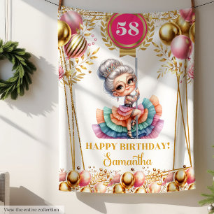Custom Funny Grandma Blanket Birthday Gift