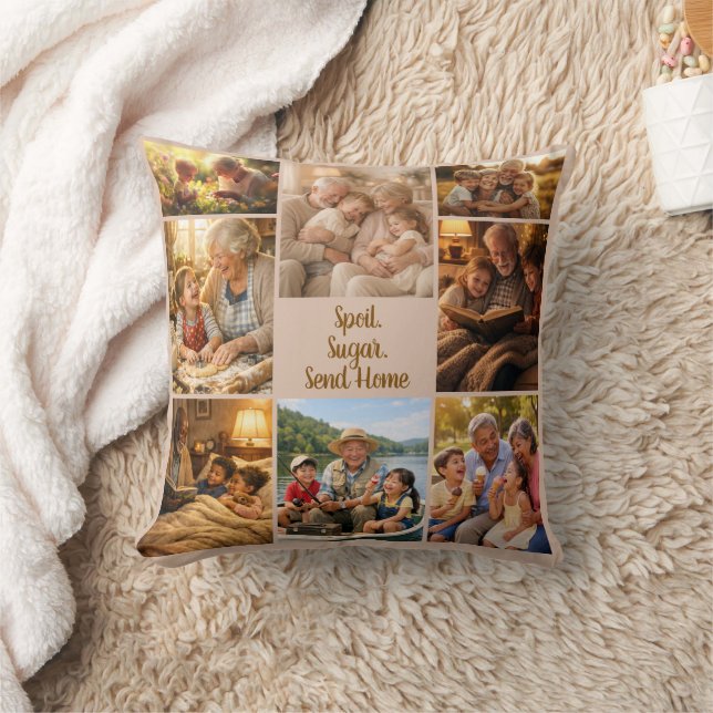 Custom Funny Grandparents Photo Pillow  (Blanket)
