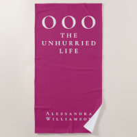 Custom Funny Hot Pink White OOO Minimalist Lady 
