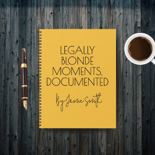 Custom Funny Lawyer Journal for Women, Law Student