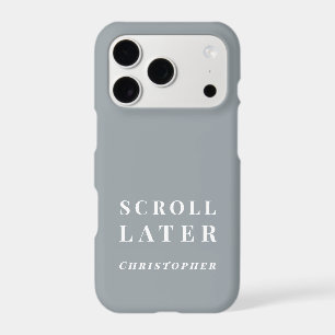 Custom Funny Minimalist Grey Grey White Simple Men