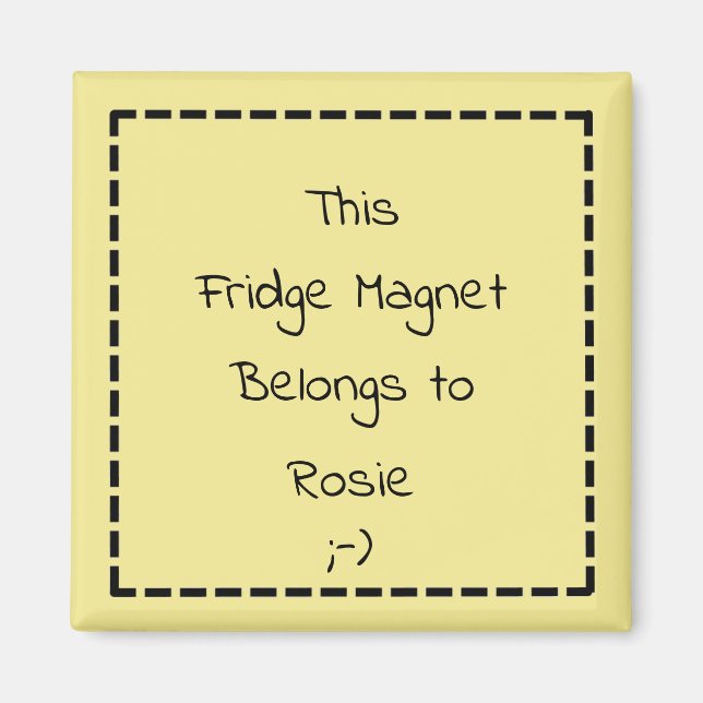 Custom Funny Personalised Fridge Magnet (Front)