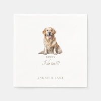 Custom Funny Pet Wedding Napkins