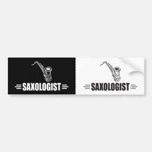 Custom Funny Saxophone Bumper Sticker