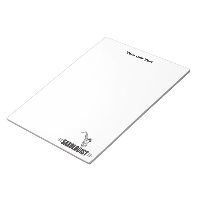 Custom Funny Saxophone Notepad (Angled)