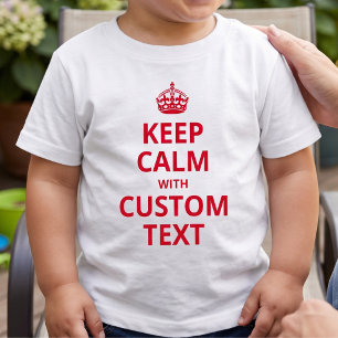 Custom Funny Slogan   Keep Calm Graphic T-Shirt