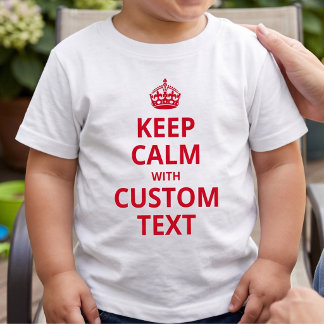 Custom Funny Slogan | Keep Calm Graphic T-Shirt