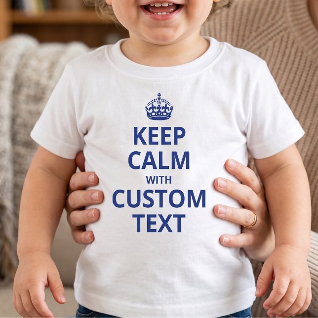 Custom Funny Slogan | Keep Calm Graphic T-Shirt (Creator Uploaded)