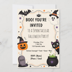 Custom  Funny Spooky Halloween Party Invitation 