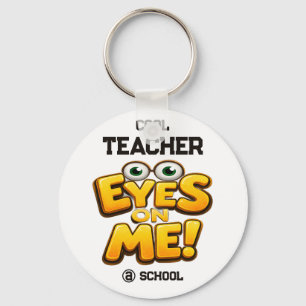 Custom Funny Teacher Gifts Personalised by School Key Ring