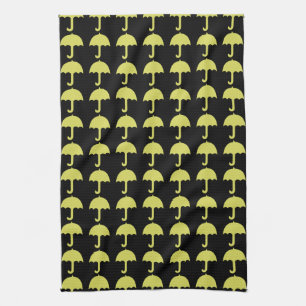 Custom Funny Yellow Umbrella Pattern Towel