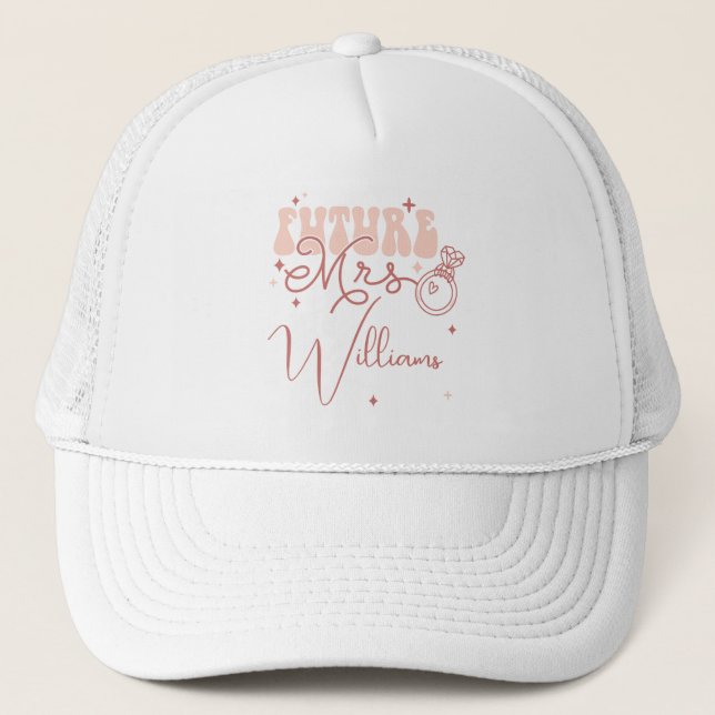 Custom Future Mrs  Trucker Hat (Front)