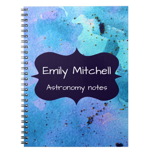Custom Galaxy School Notebook (Front)
