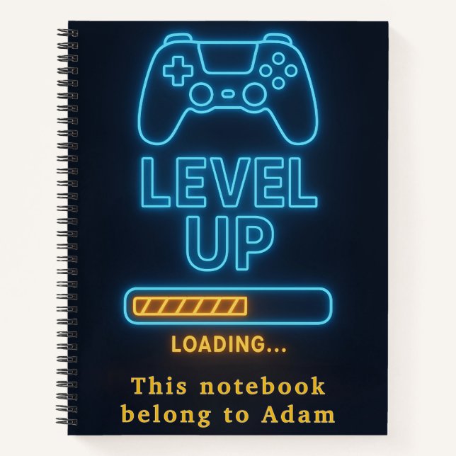 Custom Gamer Notebook for Boys (Front)