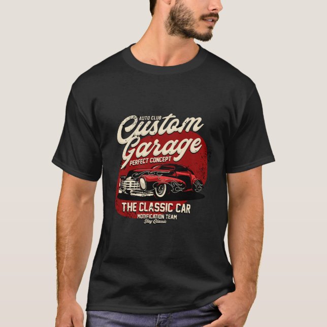 Custom Garage Classic Car T-Shirt (Front)