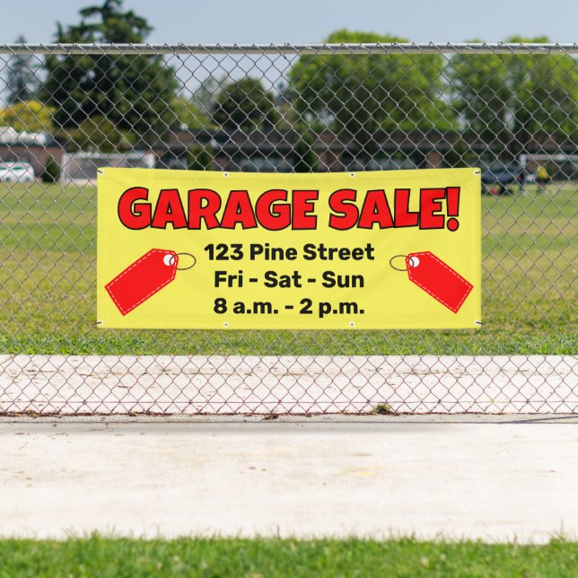 Custom GARAGE SALE! Banner (Insitu)
