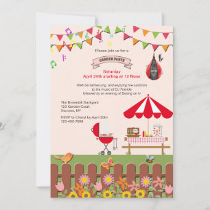 Custom Garden Party Invitation