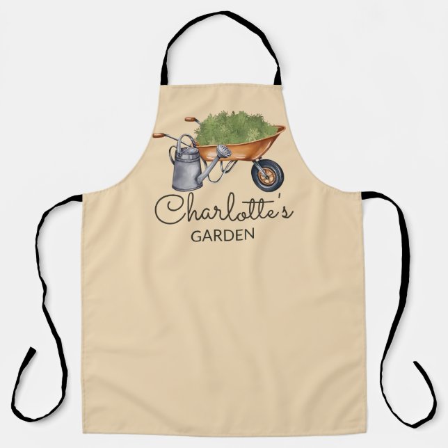 Custom Gardening Apron, Personalised Apron, Toddle Apron (Front)