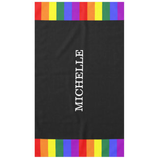 Custom Gay Rainbow Pride Table Tool Tablecloth